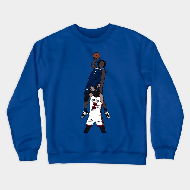 Anthony Edwards "Dunk" on Gabe Vincent Crewneck Sweatshirt by rattraptees